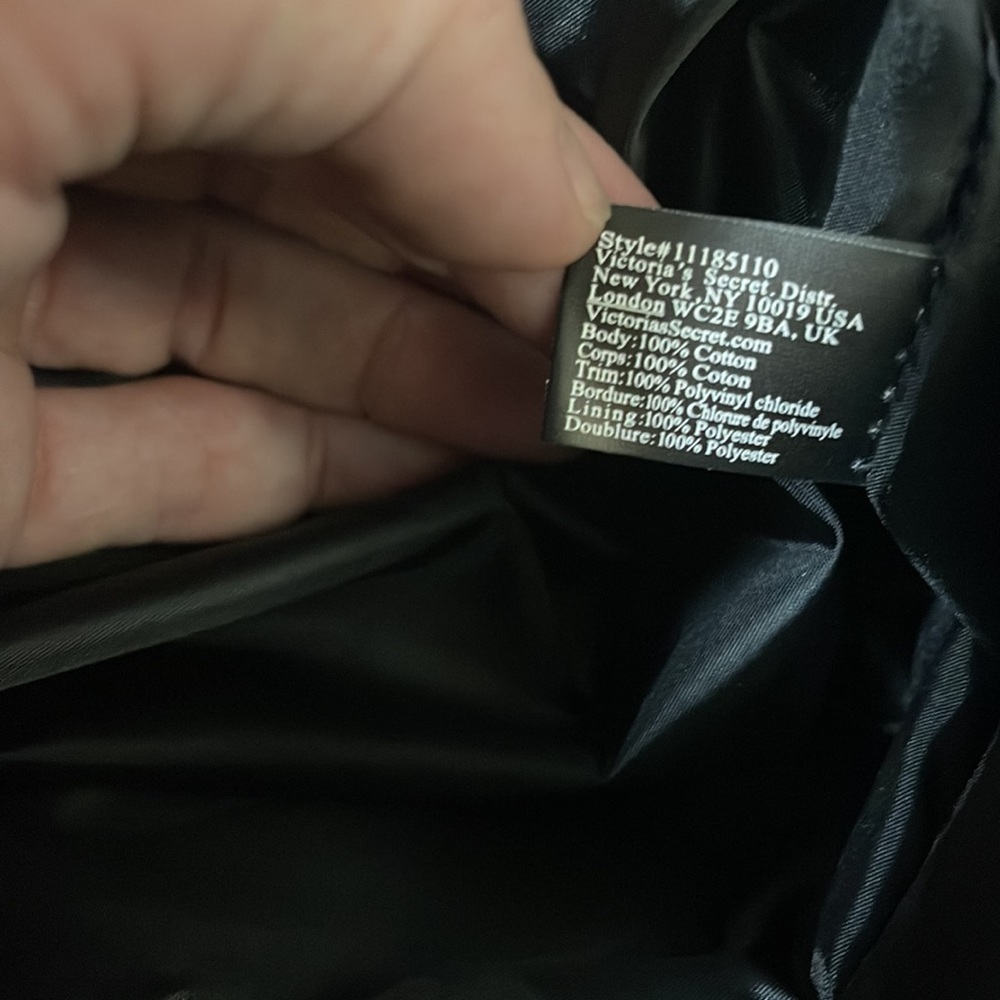 Victoria Secret plaid and botanical hand bag - Picture 10 of 13